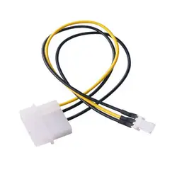 4-контактный Molex/IDE до 3-Pin для Процессор/Шасси/Case Fan Мощность разъём кабельный переходник дропшиппинг Mar29