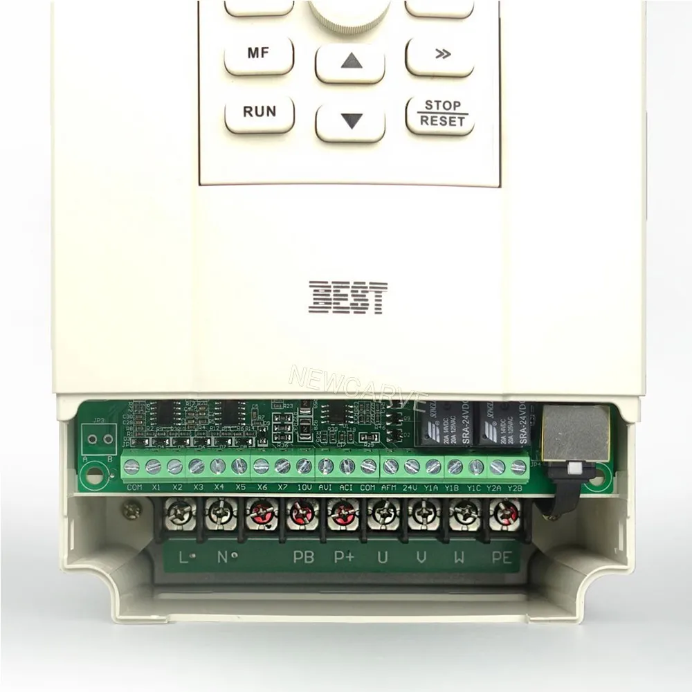 BEST 2.2KW 3KW 4KW 5.5KW VFD Variable Frequency Inverter Driver 220V 380V FC300 For CNC Spindle Motor NEWCARVE