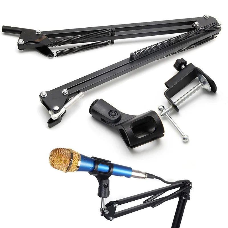 OOTDTY NB35 Microphone Foldable Tripod Table Capacitance Arm Moving Mic