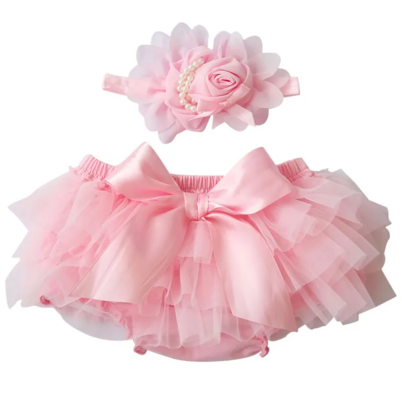 

Newest Toddler PP Pants Kids Baby Unisex Chiffon Satin Bowknot Skirt Nappy Bloomers Shorts Tutu 0-3Y