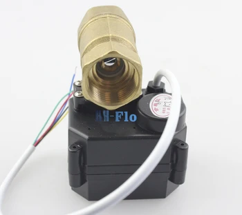 

DC3-6V 3/4" DN20 Brass CR-02 Two Way Motorized Ball Valve, 3 Wires Electrical Ball Valve