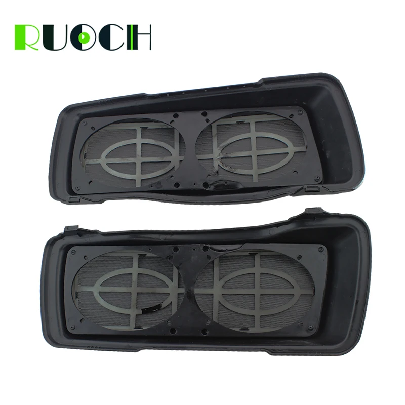 

Motorcycle Saddlebag 6x9 Speaker Lids Speakers Grill for Harley Touring Electra Street Road Glide 1994-2013 1998 1999 2008 2006