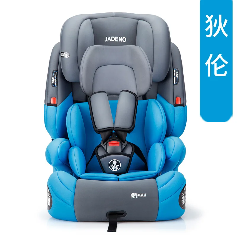 Интерфейс ISOFIX детское автокресло безопасности для детей 9 м~ 12 лет пятиточечный Жгут Регулируемый Детский автомобильный усилитель сиденье безопасности Стул SGS - Цвет: Синий