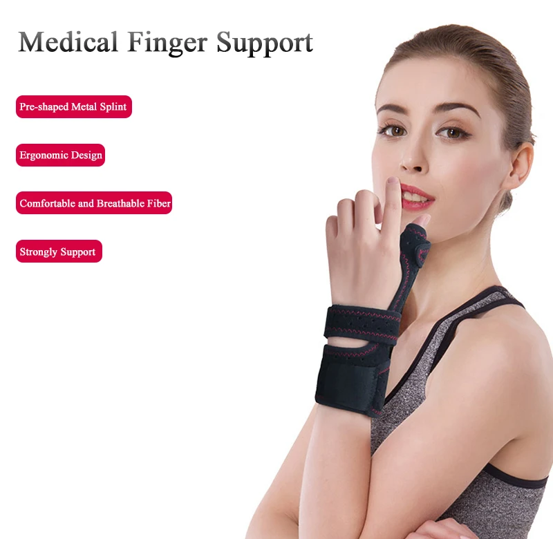Youhekang регулируемая поддержка запястья бандаж для большого пальца шина защита для большого пальца стабилизатор для пальца облегчение боли восстановление бандаж защита