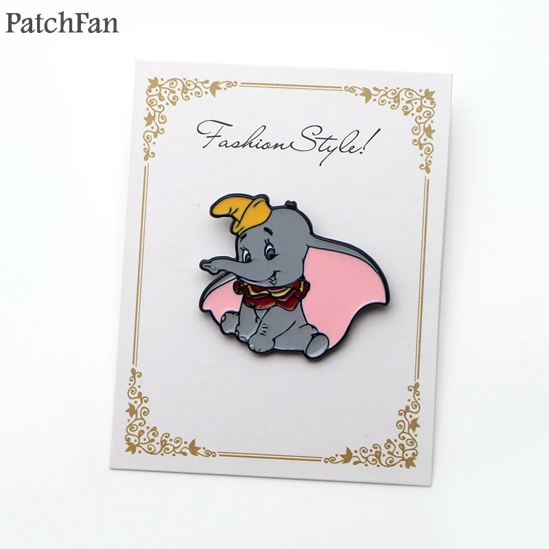 Patchfan Dumbo цинковые булавки para рюкзак Прайд металлические украшения для одежды медаль для сумки рубашка шляпа Значки броши для мужчин и женщин A0761