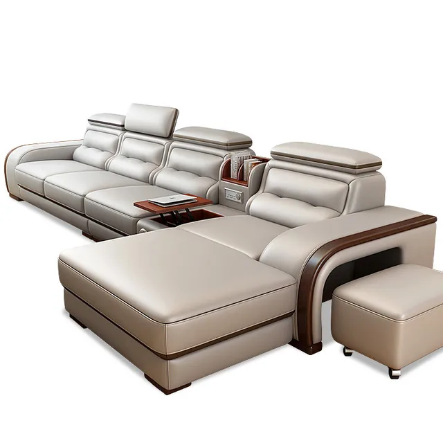 On sales fancy new model leather sofa living room furniturein Living