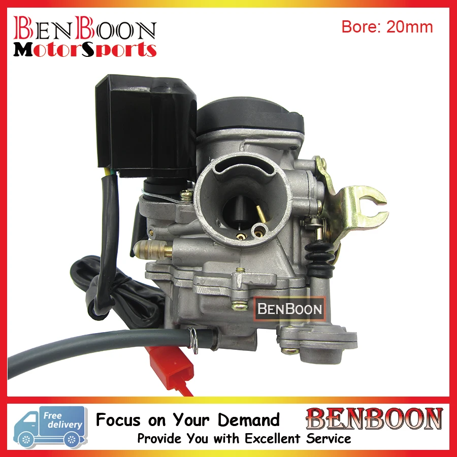 20mm Bore CVK PD20J Carb Carburetor GY6 50cc 139QMB Engine Chinese Scooters Parts ATV Parts