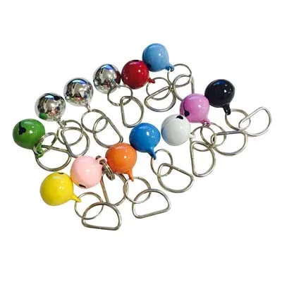 12 pieces Bells 12 шт./лот, нейлоновый ошейник для собак и кошек, ошейник для маленьких щенков и котят, мягкий бархат, 12 цветов, ID ошейник 10 - Цвет: 12 pieces Bells