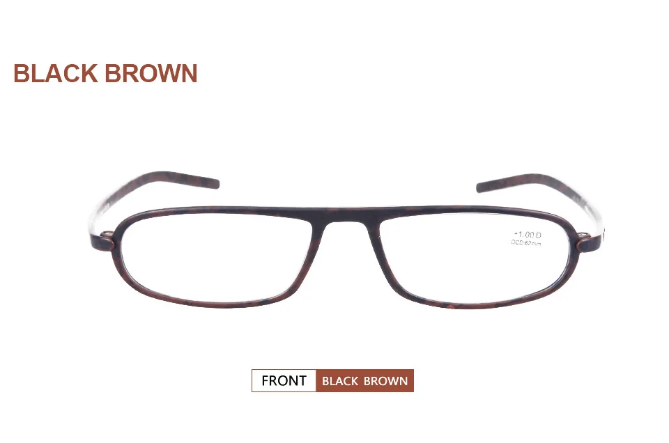 GuanHao дизайнерские неразрывный очки для пресбиопии Для мужчин Для женщин TR90 рамка светильник очки для чтения 1,0 1,5 2,0 2,5 3,0 3,5