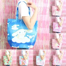 Мультяшная милая сумка hello kitty My Melody Cinnamoroll Собака Микки Минни маленькая Две звезды хозяйственная сумка сумки через плечо Экологически чистая сумка сумки
