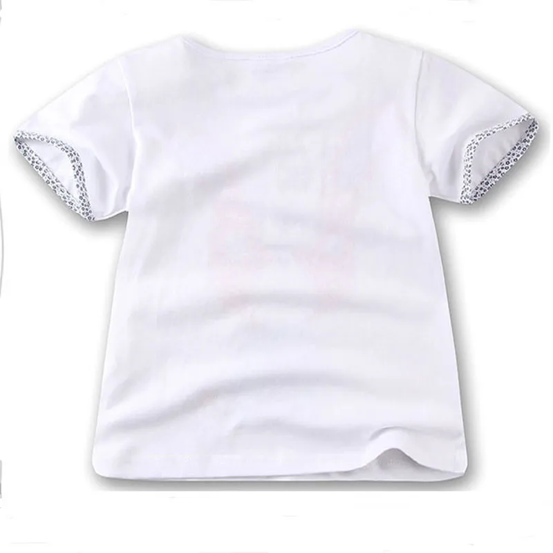 Детская модная одежда для маленьких девочек, летняя футболка Костюмы, Детская футболка с длинным рукавом Детская Хлопковая футболка футболки, Топы roupas infantis menina