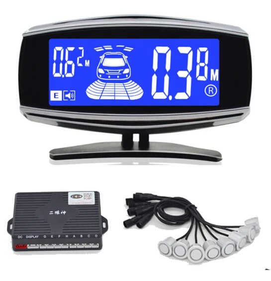 

parking sensor 8 sensor dual digital display dual-core reversing around the same time start the probe separate probe