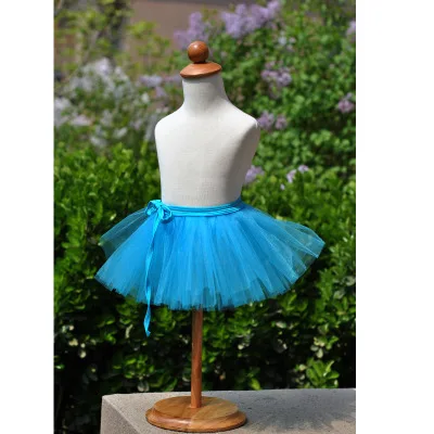 Girl Ballet Dancing Costumes Exercise Fluffy Skirt Kids Tutu Ballet Leotard Skirt Short Apron Chiffon Dancewear ballet leotard ballet skirts girls dance costumes tutu skirt For Children