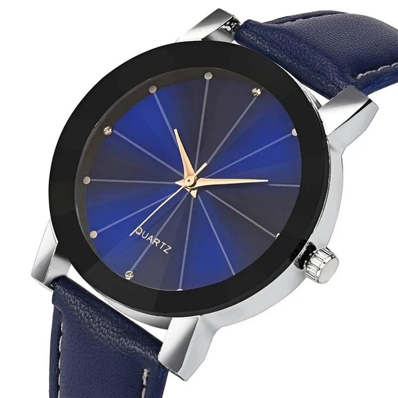 Luxury women's watches casual watches Quartz Sport Military Stainless Steel Dial Leather Band Wrist Watch Reloj mujer M08 (10)