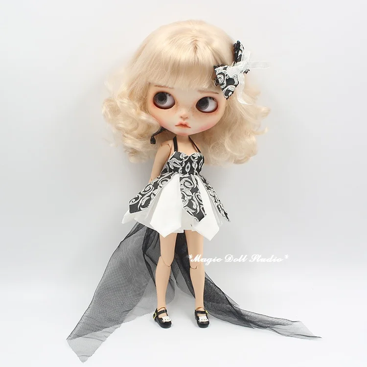 [Mg453] Новая бесплатная доставка neoblythe кукольные наряды # Платье для косплея и