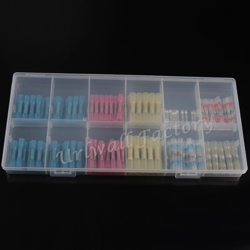 50 X Rouge Thermorétractables à Souder Manche Butt Bornes