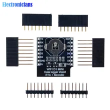 RTC DS1307 zegar czasu rzeczywistego DataLog tarcza dla Micro SD WeMos D1 mini + RTC DS1307 zegar z pin-nagłówki zestaw dla Arduino/Raspberry
