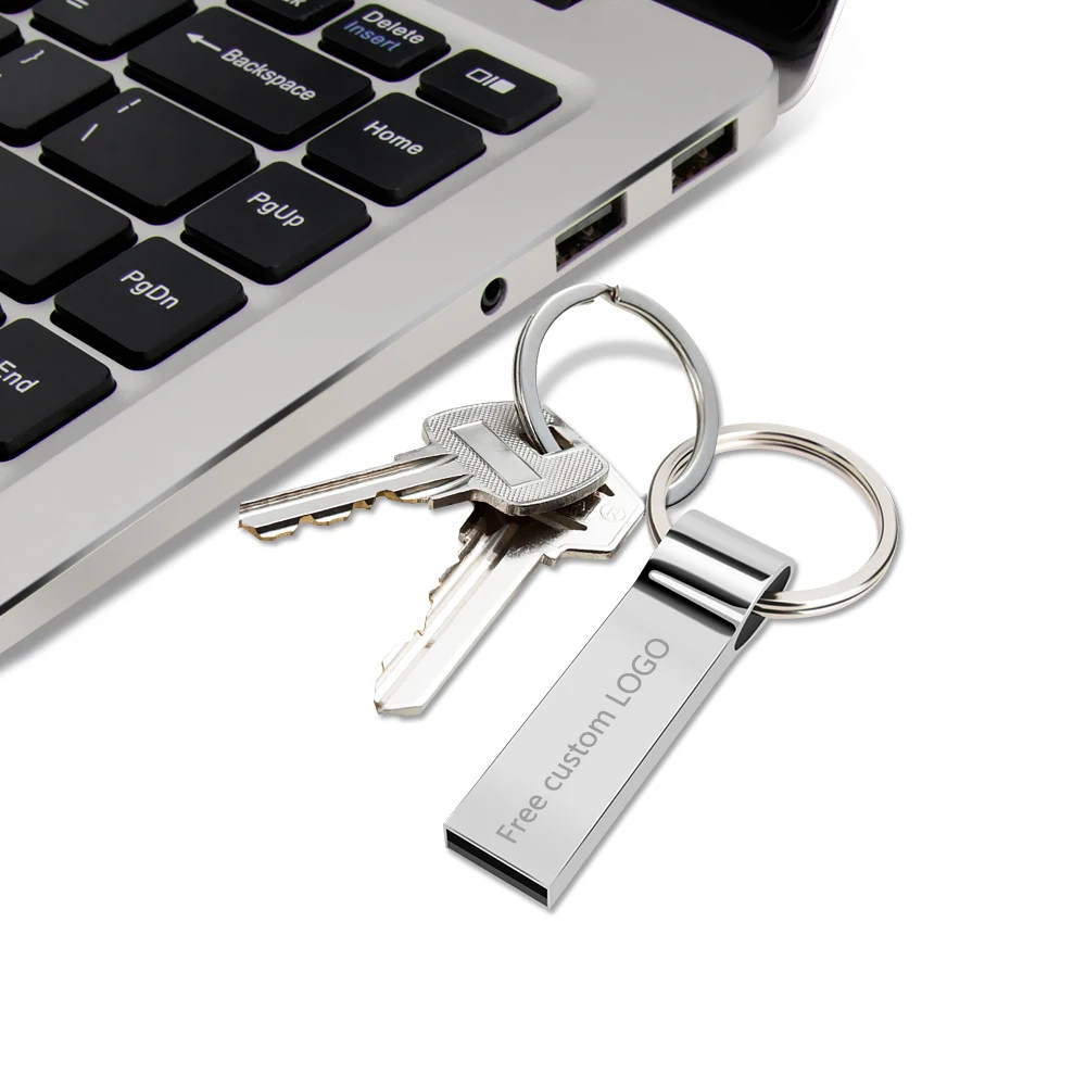 Новая usb флешка 128 ГБ металлическая usb флеш-накопитель 3,0 Флешка-браслет 64 ГБ 32 ГБ 16 ГБ 4 ГБ USB 8 ГБ Водонепроницаемая ручка-накопитель серебристый свободный логотип