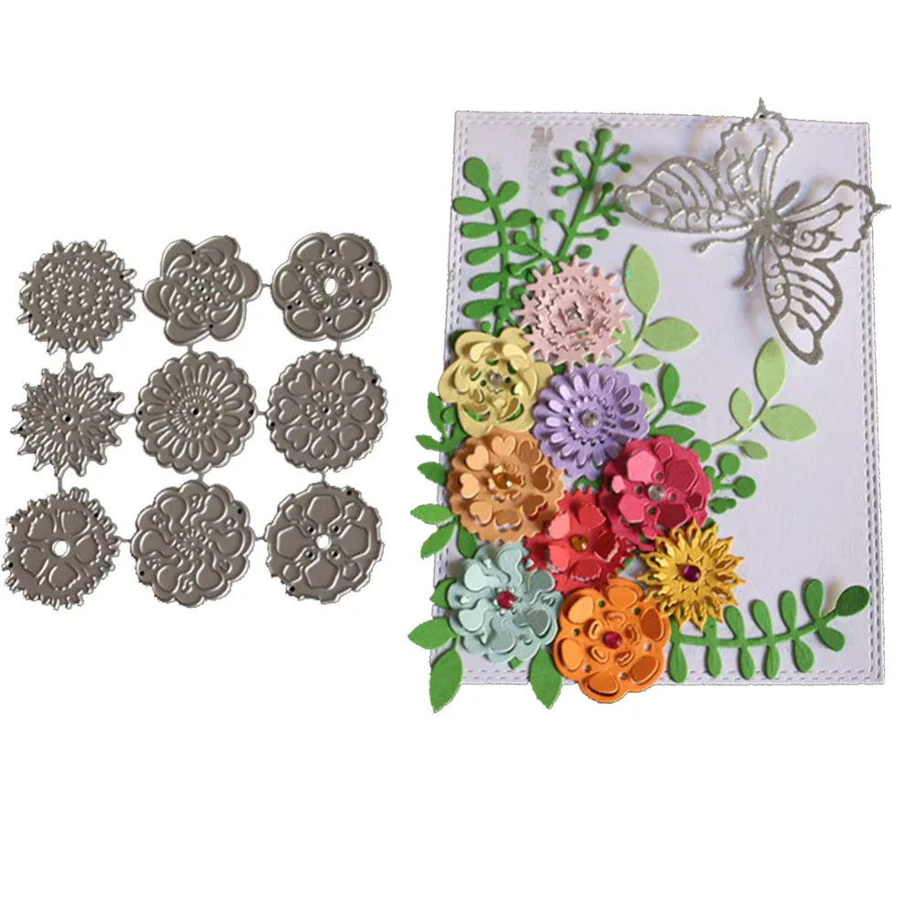 9PCS/Set 3D Flower Dies in Cutting Dies Metal Scrapbooking Die Stencils For DIY Scrapbooking Photo Album Decorative Embossing 3D 9PCS/Set 3D Flower Dies in Cutting Dies Metal Scrapbooking Die Stencils For DIY Scrapbooking Photo Album Decorative Embossing 3D