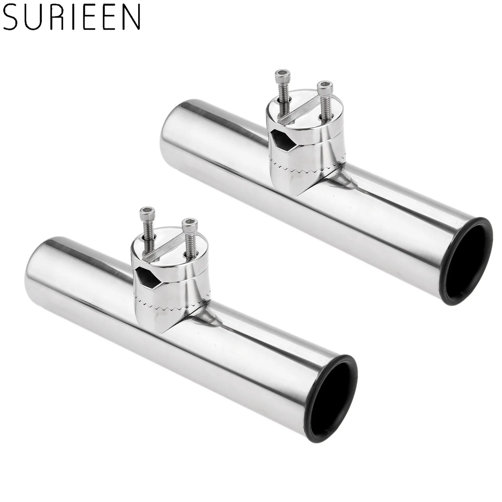 

2 Pcs Marine 316 Stainless Steel Flush Mount Fishing Rod Bracket Tool Boat Fishing Pole Rod Stand Rowing Boats Accessories Yacht