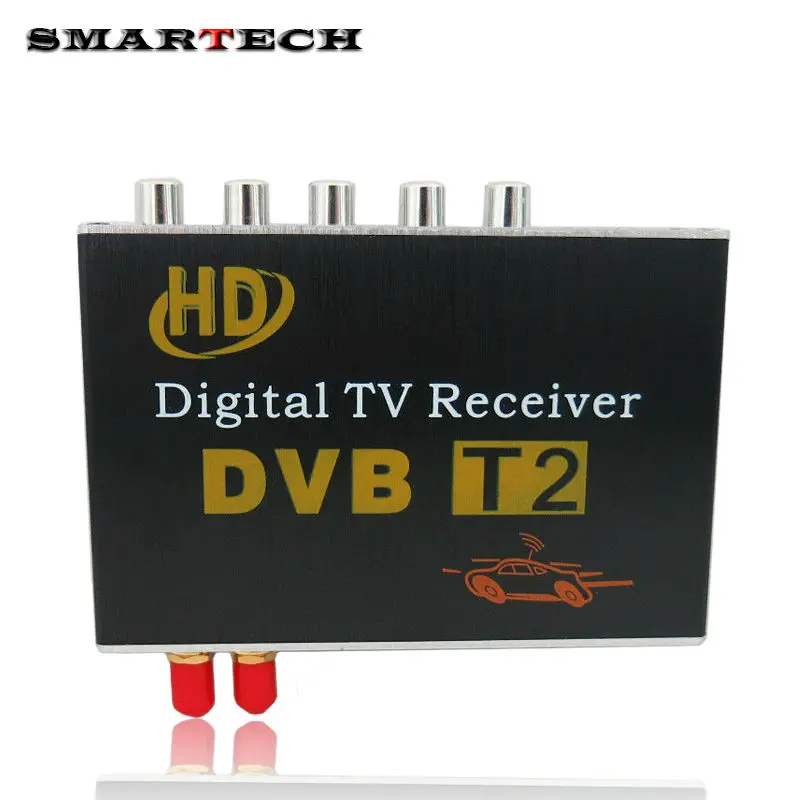 Цифровой ТВ-ресивер SMARTECH DVB T2 внешний приставка Мобильный DVB T2 ТВ-ресивер для автомобиля DVD цифровой ТВ-тюнер Mpeg4 для России Европы