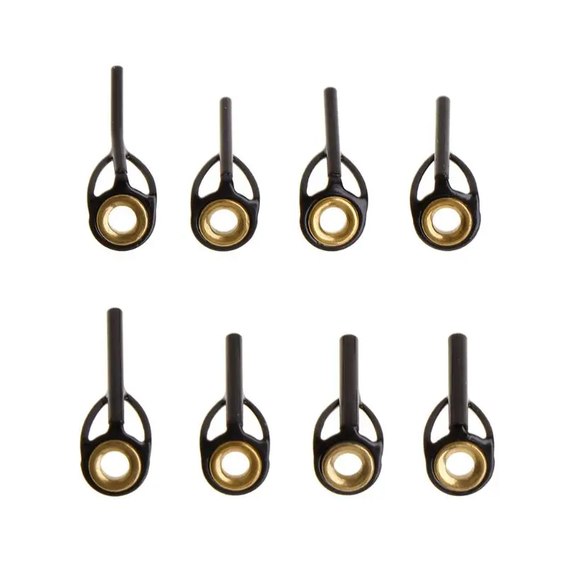 

Fishing Top Rod Guide Ring Line Tip 0.9mm-1.6mm Stainless Steel DIY Eye Rings Pole Repair Kit Replacement Accessories