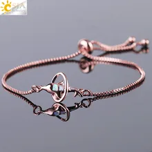 CSJA простой стиль Серебряный Цвет Розовое золото-цвет талисманы браслет Овальный Круглый Опал в форме дельфина животное для женщин браслет Femme подарки F497