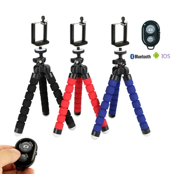 

Bluetooth Remote Tripods tripod for phone Mobile camera holder Clip smartphone monopod tripe stand octopus mini tripod stativ