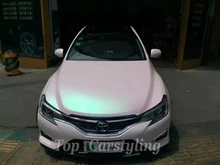 Diamante Metalllic Aurora Branco Pérola Envoltório de Vinil Etiqueta Foile com Bolhas de Ar Livre/adesivo de carro corpo motocicleta wraps