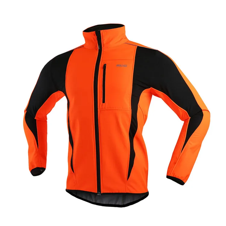 Arsuxeo, светоотражающая зимняя мужская велосипедная куртка, ветровка, водонепроницаемая, термо, флисовое пальто, MTB, для спорта на открытом воздухе, велосипедная куртка, одежда
