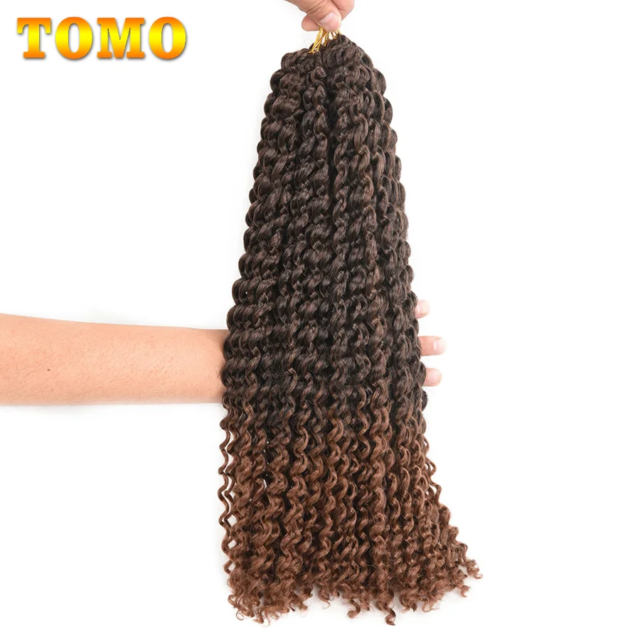 

TOMO 18" Passion Spring Twists Synthetic Crotchet Hair Extensions Ombre Crochet Braids Kinky Curly Twist Braiding Hair Bulk