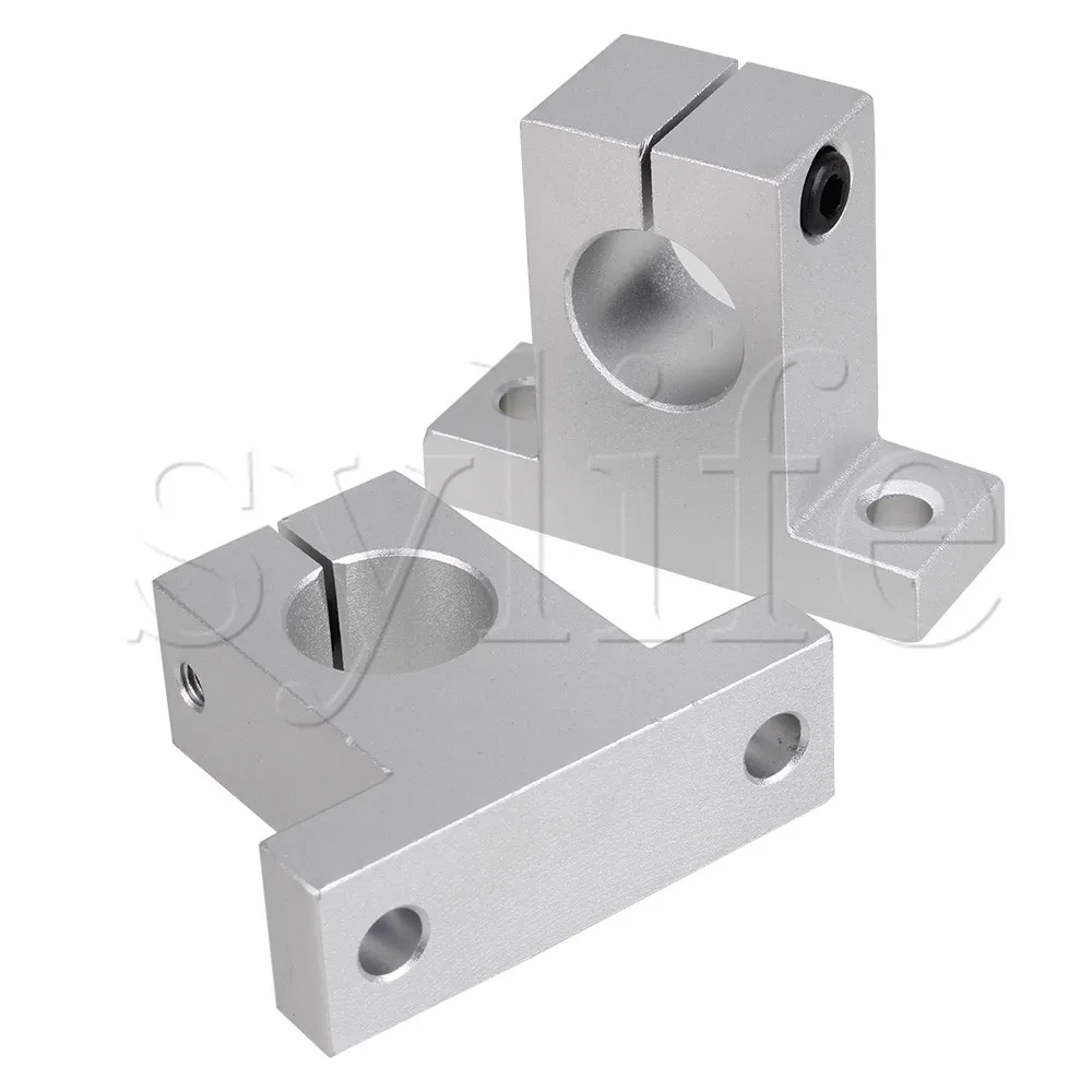 

2 x Durable Aluminum Alloy SK16 16mm Inner Dia Shaft Guide Support Linear Rail
