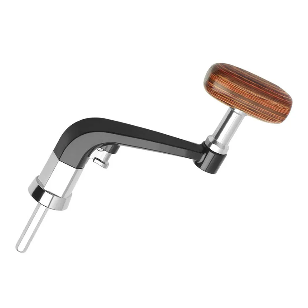 Aluminum Alloy Fishing Reel Handle With Foldable Swivel Knob Power