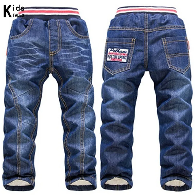 

RK-108 brand winter boys girls jeans thick warm children pants k k rabbit boys trousers trousers for boys girls retail