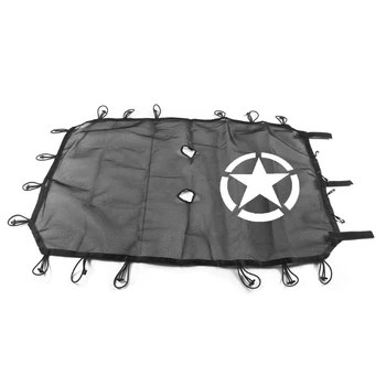 

Fit Jeep Wrangler JK 4Door Five Star Roof Mesh Sunshade Top Cover UV Protection