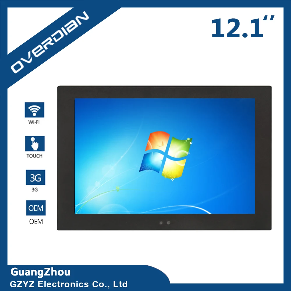 

12Inch Intelligent Computer Widescreen WIN7 System Single Touch Screen 1280*800 Industrial Computer Household Embedded Computer