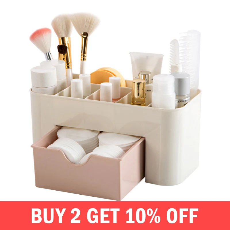 

BAKINGCHEF Plastic Drawer Cosmetic Box Desktop Make Up Storage Box Jewelry Case Home Organizer Accessories Supplies Gear Stuff