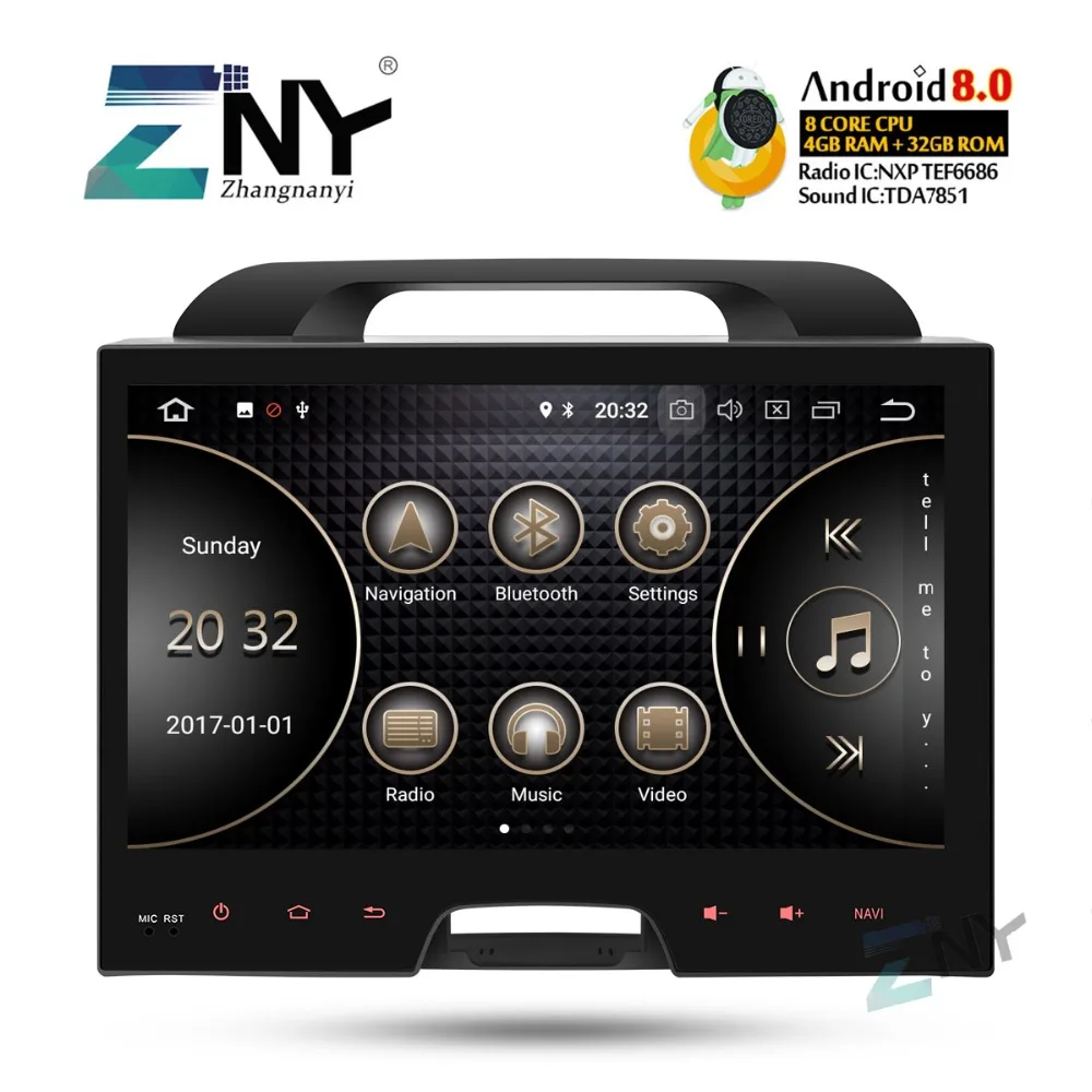 

10.1" IPS Android 8.0 Car Stereo Auto Radio GPS For Kia Sportage 2010-2015+Optional DSP/Carplay/DAB+/64GB ROM/Parrot BT