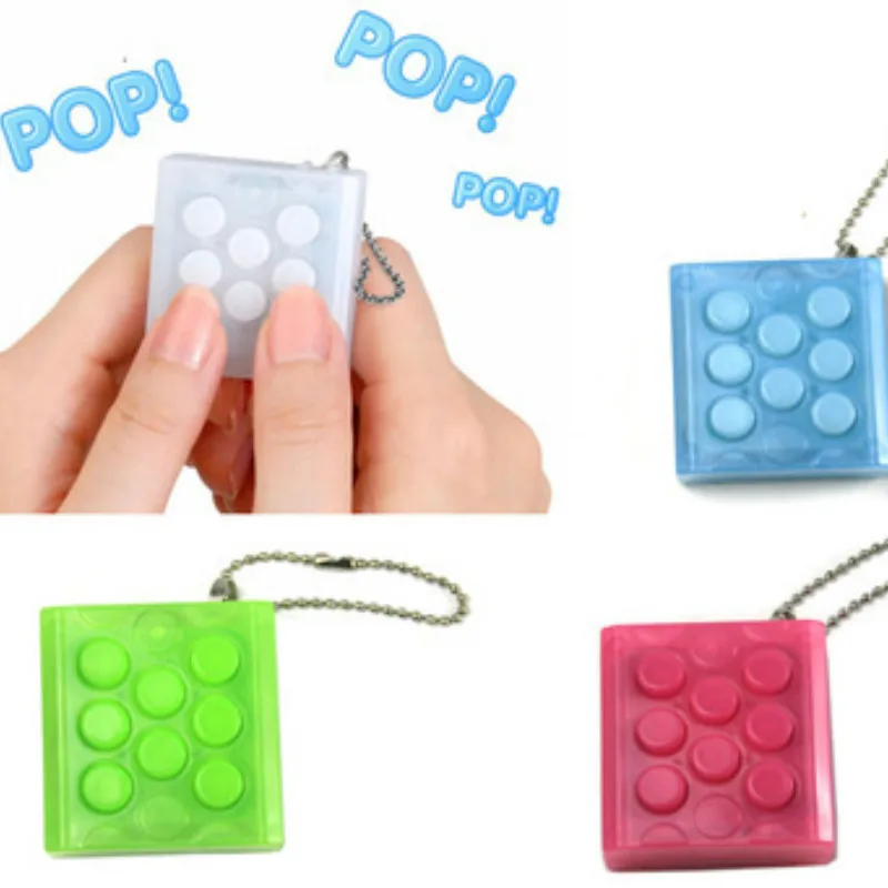 

Anti Stress Toy Puti Mugen Puchi Endless Pop Pop Infinite Bubble Wrap Keyring Decompression Cube Silicon Keychain With Fun Voice