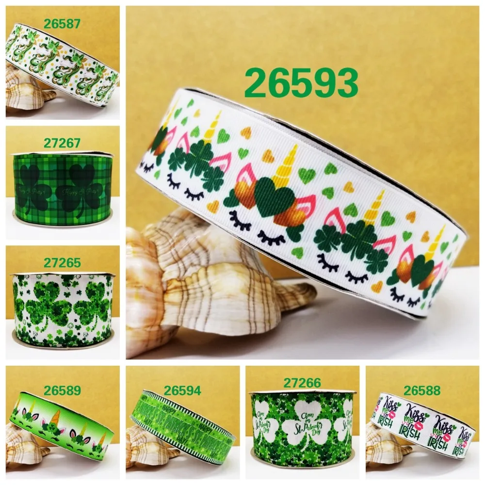 

Free shipping 50 yard cartoon Printed grosgrain ribbon 26594