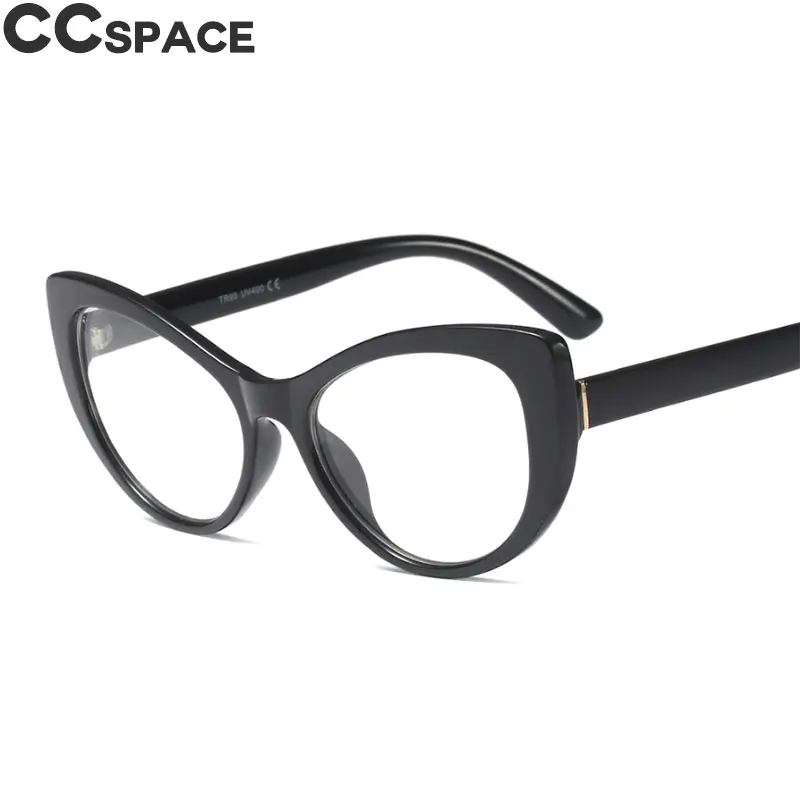 Кошачий глаз, толстые оправы для очков, женские сексуальные ретро стили CCSPACE, брендовые дизайнерские оптические модные компьютерные очки 45629