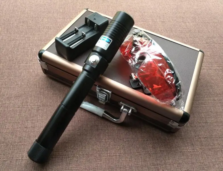 20000mW high power military 450nm blue laser pointers flashlight burning match/dry wood/black/burn cigarettes+glasses+Gift box |