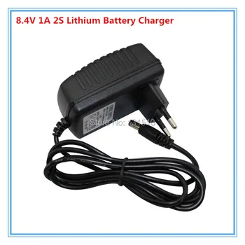 

10pcs wholesale Smart Charger 8.4V 1A for 7.4V 7.2V 2S Li-ion Li-po Battery Headlamp T6/P7 LED Bicycle HeadLight free shipping
