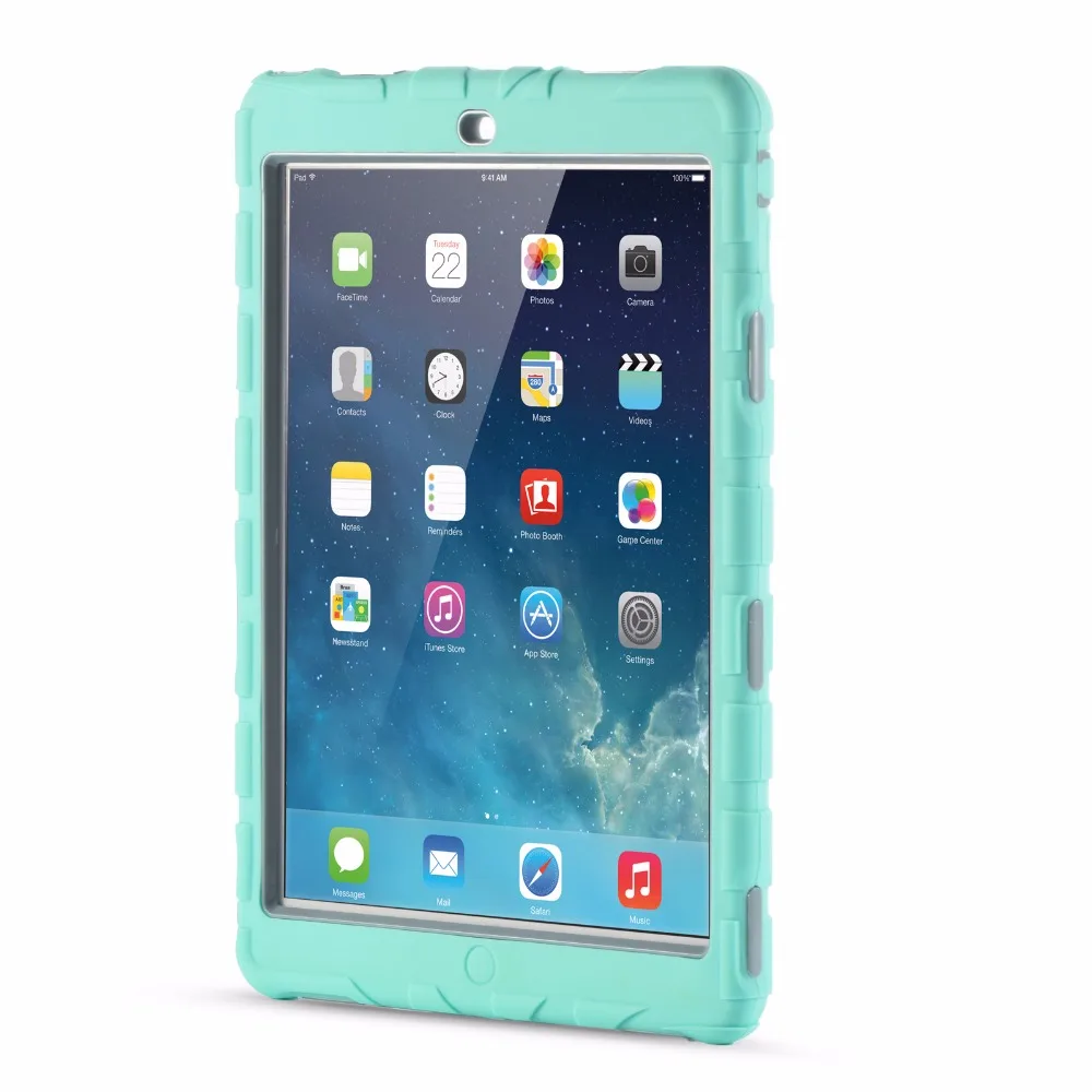 Броня Heavy Duty шин узор чехол для Apple iPad 9,7 2017 2018 A1822 A1823 A1893 5th 6th поколения coque Капа принципиально