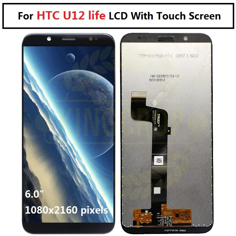 6," для htc U12 Life ЖК-дисплей сенсорный экран дигитайзер замена экрана для htc U12Life ЖК-дисплей с инструментами