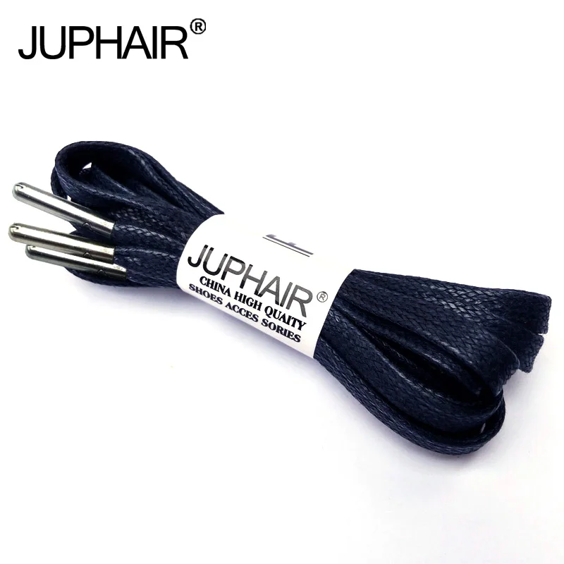 

3Pairs Waxed Cotton Flat Shoelaces Leather Shoes Shoestring Leather Boots Shoe Laces Martin Boots Shoelace Metal Head High-grade
