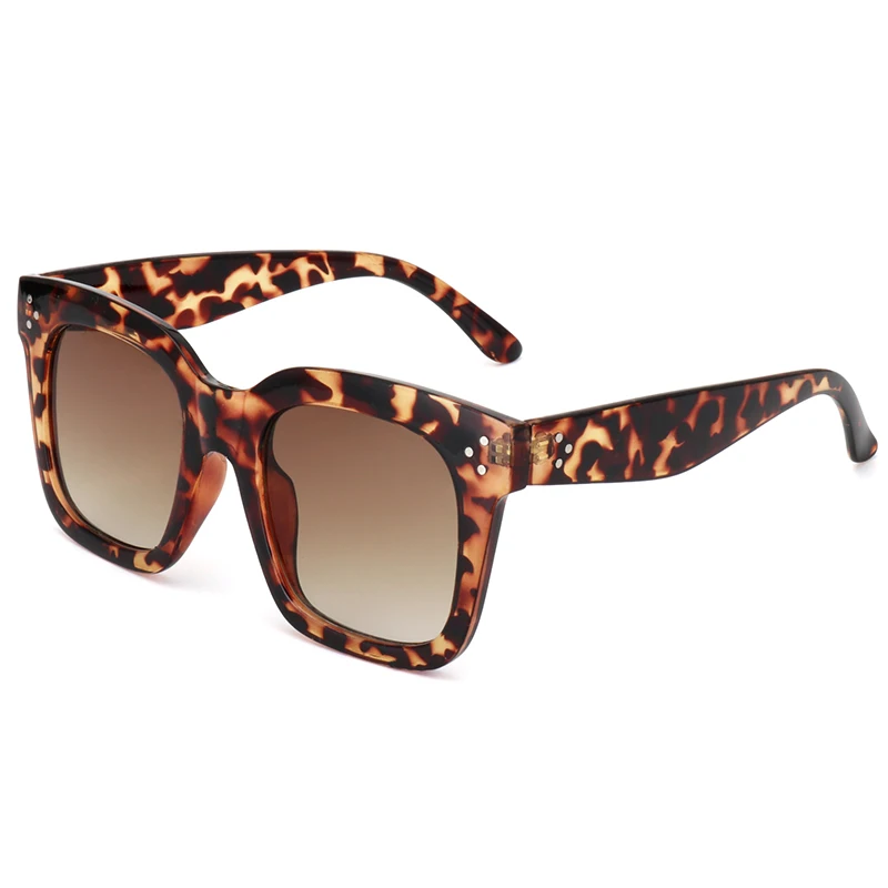 WOWSUN Новые Модные Винтажные Солнцезащитные очки женские брендовые дизайнерские Квадратные Солнцезащитные очки женские очки A627 - Цвет линз: C13 Leopard