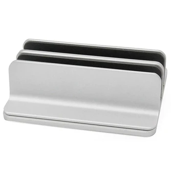 

Double Slot Base Adjustable Thickness Aluminum Notebook Holder Double Space Stand Desktop Laptop Stand Vertical For Macbook Su