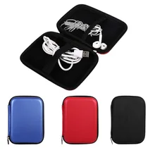 Portable USB Cable Earphone Storage Bag Large Capacity Digital Gadget Devices Data Line Bank Card Bag