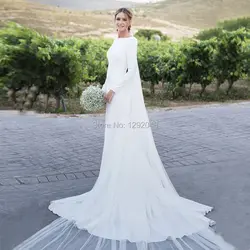 YNQNFS W85 Vestido de Noiva Simples Boho сексуальное свадебное платье русалки с открытой спиной 2018/2019